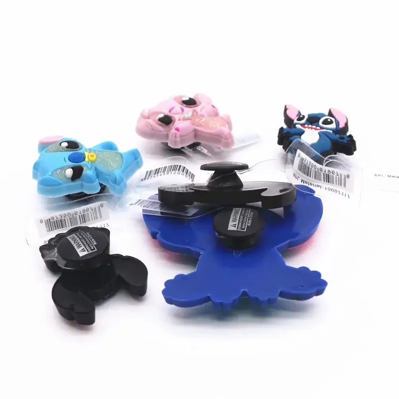 3pcs Set Original Cartoon Movie Lilo Stitch PVC Shoe Charms Boojiboo Shoe Accessories Jeans Clog Pin Kids Women Shoe Decorations