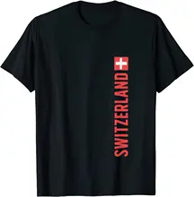 

Swiss Shirt Gift Switzerland Flag Pride Roots Men T-Shirt Short Casual 100% Cotton Shirts