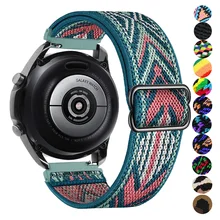 

Nylon strap For Samsung Galaxy watch 4/classic/46mm/Active 2/Gear S3/amazfit Adjustable Elastic bracelet Huawei GT 2/3 Pro band