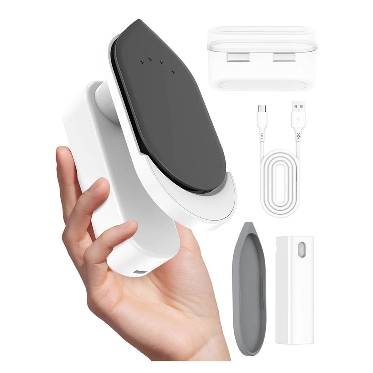 A99U Cordless Travel Iron for Clothes,Mini Size Iron (No Steam),0.7 Lbs Light Weight Portable Iron,with Storage Box,Heat Pads