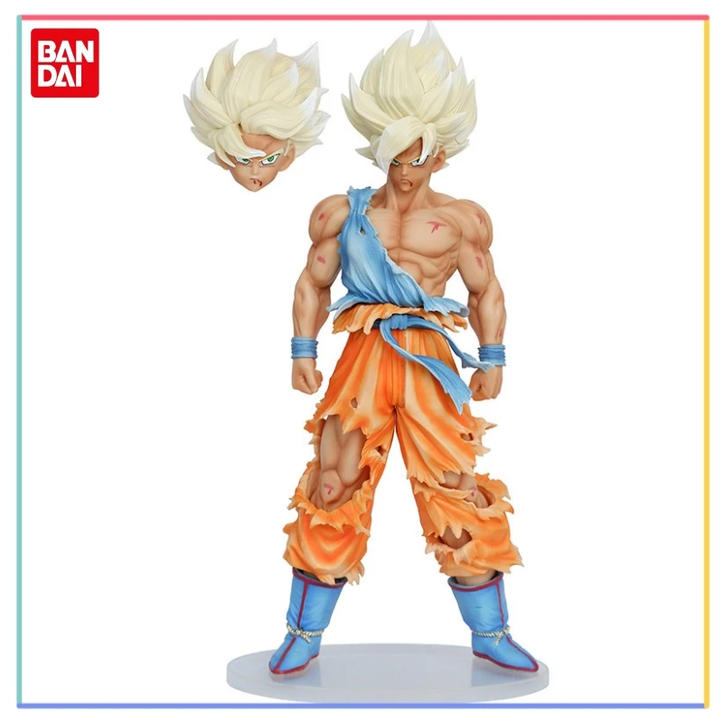 

Seven Dragon Ball Super Saiyan Beginner Super Goku Battle Damage Goku Box Toy Decoration Model Handmade Figures Boys Gifts