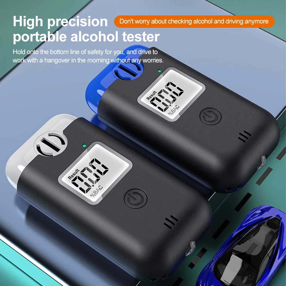 LCD Display Digital Alcohol Breath Tester Breathalyzer Drunk Driving Analyzer Alcohol Test Tools