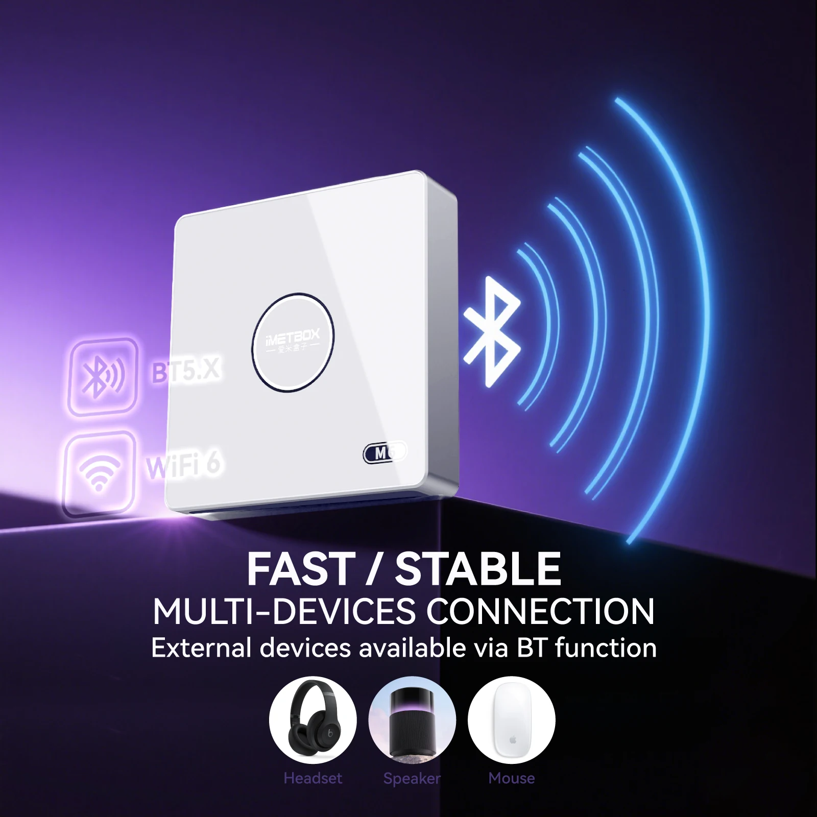 Genuine]IMETBOX M6 TV Box 2025 64GB with Vioce Control Wifi 6 8K