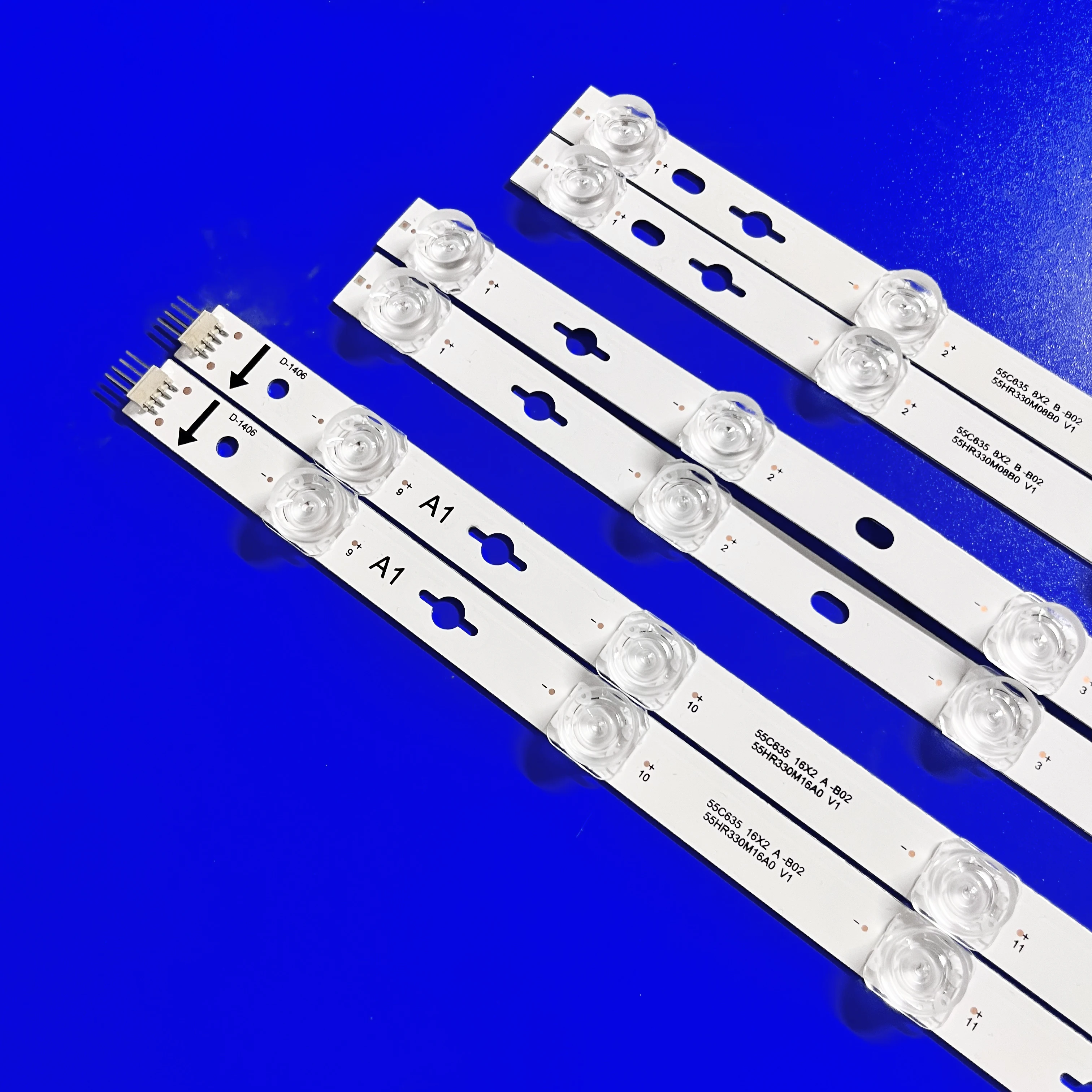 LED Backlight Strips For TCL 55C635 55C735 55S365C 55RC630K 55T8E 55C639 Bar 55HR330M16A0/B0 V1 Kits Bands For Iffalcon iFF55Q72