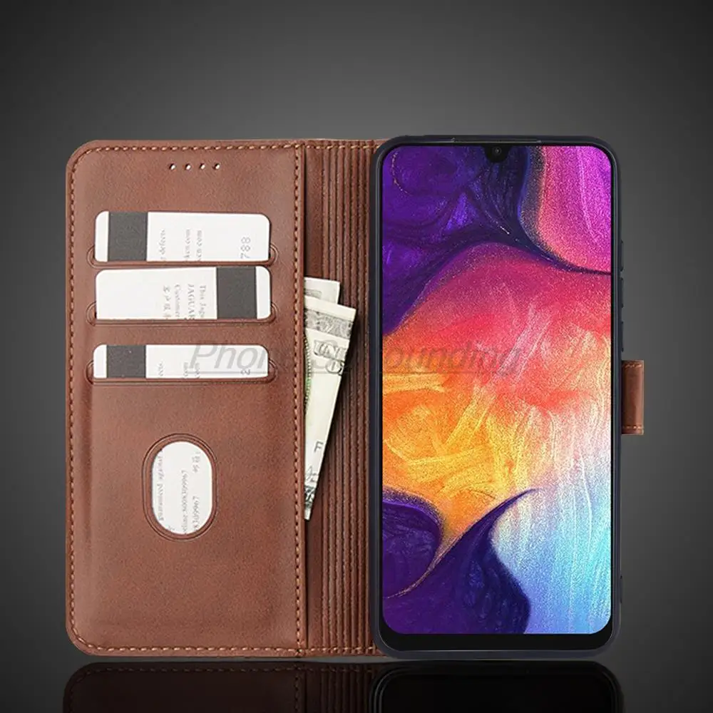 Leather Wallet Flip Cover – Protective PU Leather Phone Case Holster