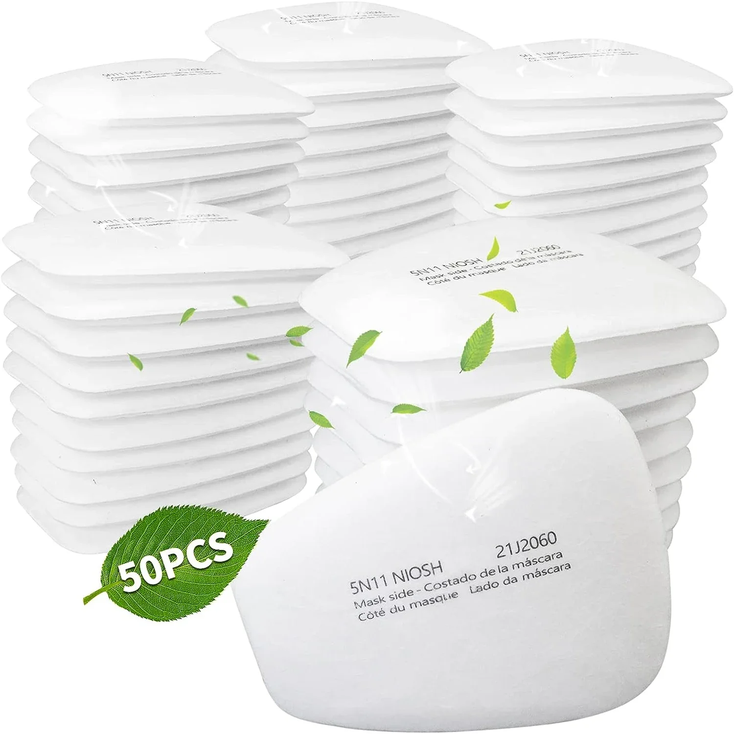 Respirator Filter Cotton 5N11 Particulate Filter Cottons Replacement for Gas Respirator 6000 6100 6200 6800 7501 7502 Series