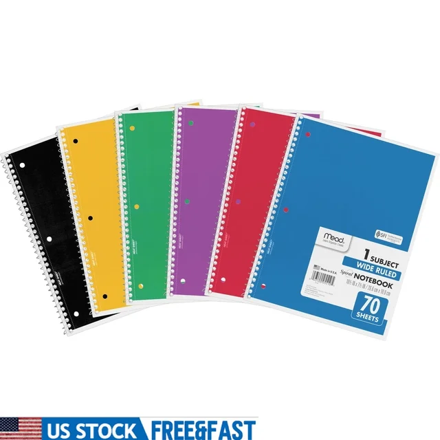 Subject Spiral Bound Notebook 1