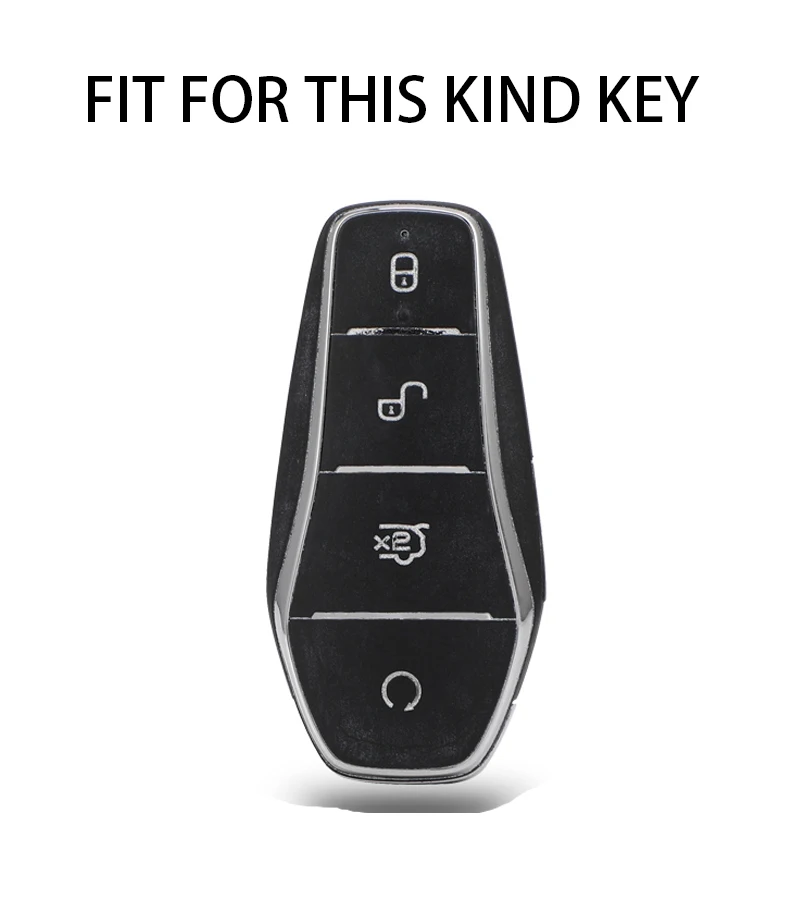Soft TPU Car Key Case 4 Buttons Remote Control Protect Cover Durable Accessories For BYD Qin Plusdmi Atto 3 Han EV Dolphin