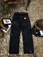 Tailor Brando B01 Lumberjack Pants 12.8OZ Denim YKK Zipper Washed Distressed Vintage Men's Jeans 2