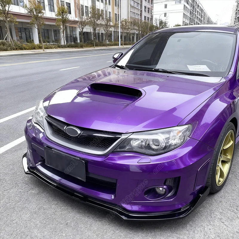 스바루 임프레자 WRX STI 2011 2012 2013 2014 프론트 범퍼 립 턱 스포츠 스타일 스포일러 글로시 블랙 스플리터 자동차 액세서리
