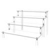 Acrylic Display Risers Clear 4 Tier Perfume Display Holder 30CM Toys Retail Display Rack Jewelry Rack for Decorating/Organizing 3