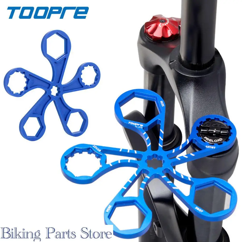 MTB Bike Bicycle Suspension Front Fork Cap Wrench Tool 8T/12T For SR
