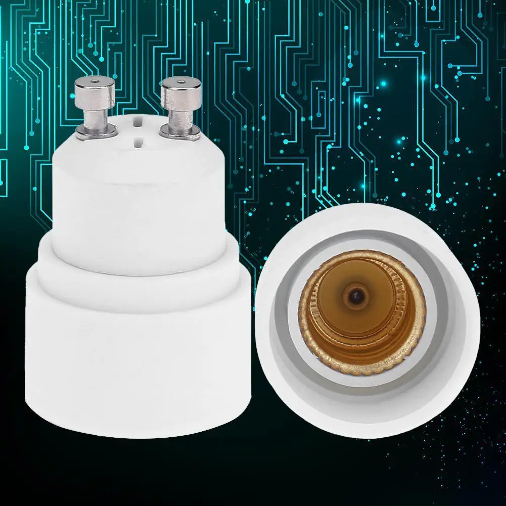 5pcs GU10 to E14 LED Light Lamp Bulb Base Socket Holder Converter Adapter for Lamp Switch Lighting Parts Accessories