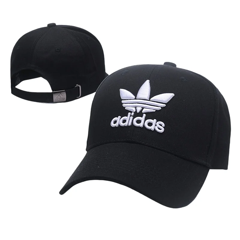 Adidas Visors Men and Women Fashionable Solid Color Hat and Embroidered , Simple Style Multicolor Peaked Cap