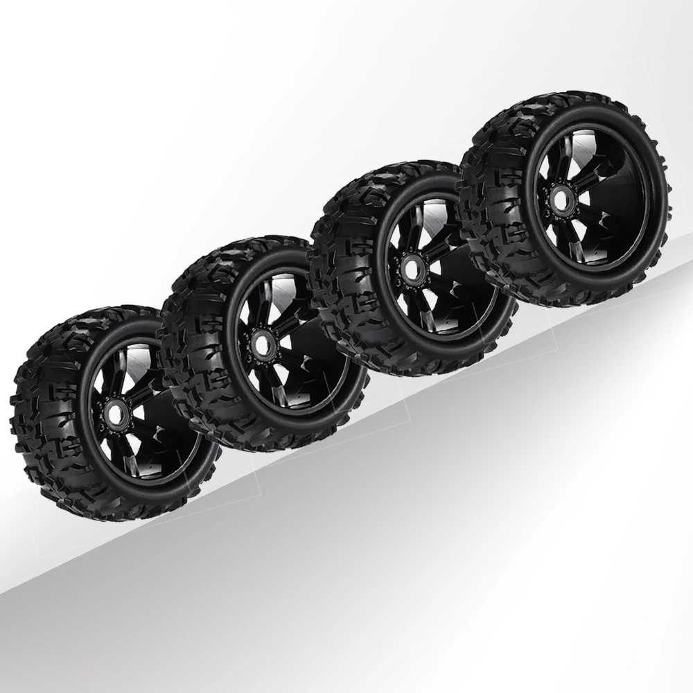 

4pcs 1/8 Scale 17mm Hex RC Truck Tires Wheels Set 8477/8483 With Tool For Traxxas Maxx Tmaxx E-Revo Revo 3.3 JLB Cheetah Monster