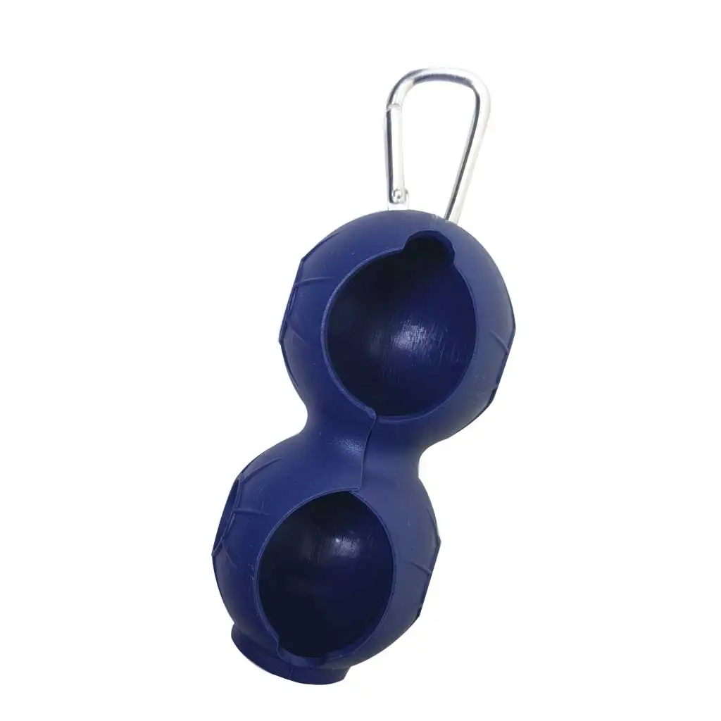 Dual Golf Ball Storage Bag Golf Ball Protective Cover Soft Silicone Waist Holder Fall Resistant Keyring Golfing Accessories