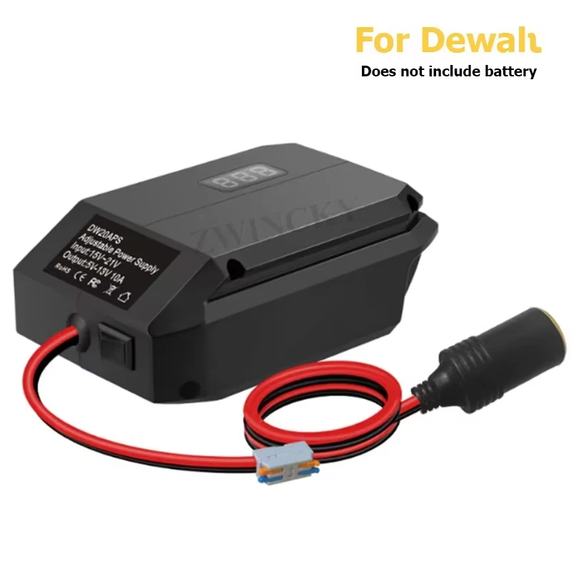 For Makita/Dewaltt/Milwaukee/Bosch，18V to 12V Step Down Converter Cigarette Lighter Adapter Power Wheel Adapter Car Refrigerator image 9