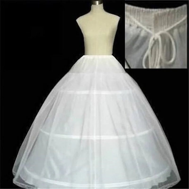 Hot Cheapest In Stock Ball Gown Petticoats Bone Full Crinoline Bridal Accessories 3 Hoop Petticoats for Wedding Dress Skirt in stock hot sale 3 hoops ball gown bone full crinoline petticoats for wedding dress wedding skirt quinceanera dress petticoat