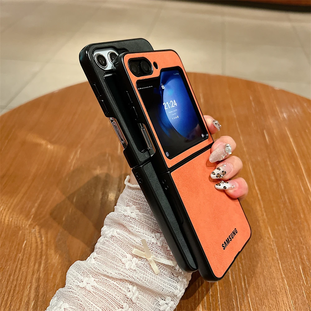 Luxury Business Suede Leather Soft Matte Shockproof Phone Case
