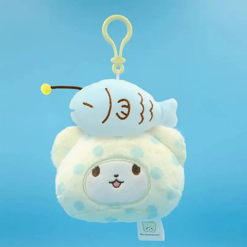 New Cute Marumofubiyori Bear Plush Keychain Chains 10CM Small Pendant Kids Stuffed Toys For Children Gifts 2