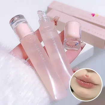 Glass Water Glossy Lip Gloss Full and Plumping Lip Balm Hydrating Moisturising Lip Care Clear Nude Color Jelly Lipsticks Primer 1