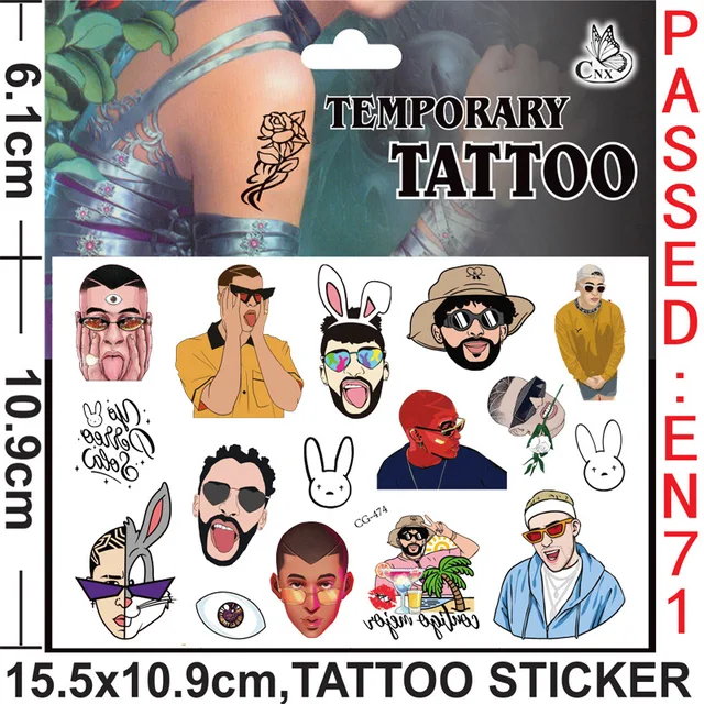 Un Verano Sin Ti Tattoos Bad Bunny Tattoos un Verano Sin Ti  Etsy