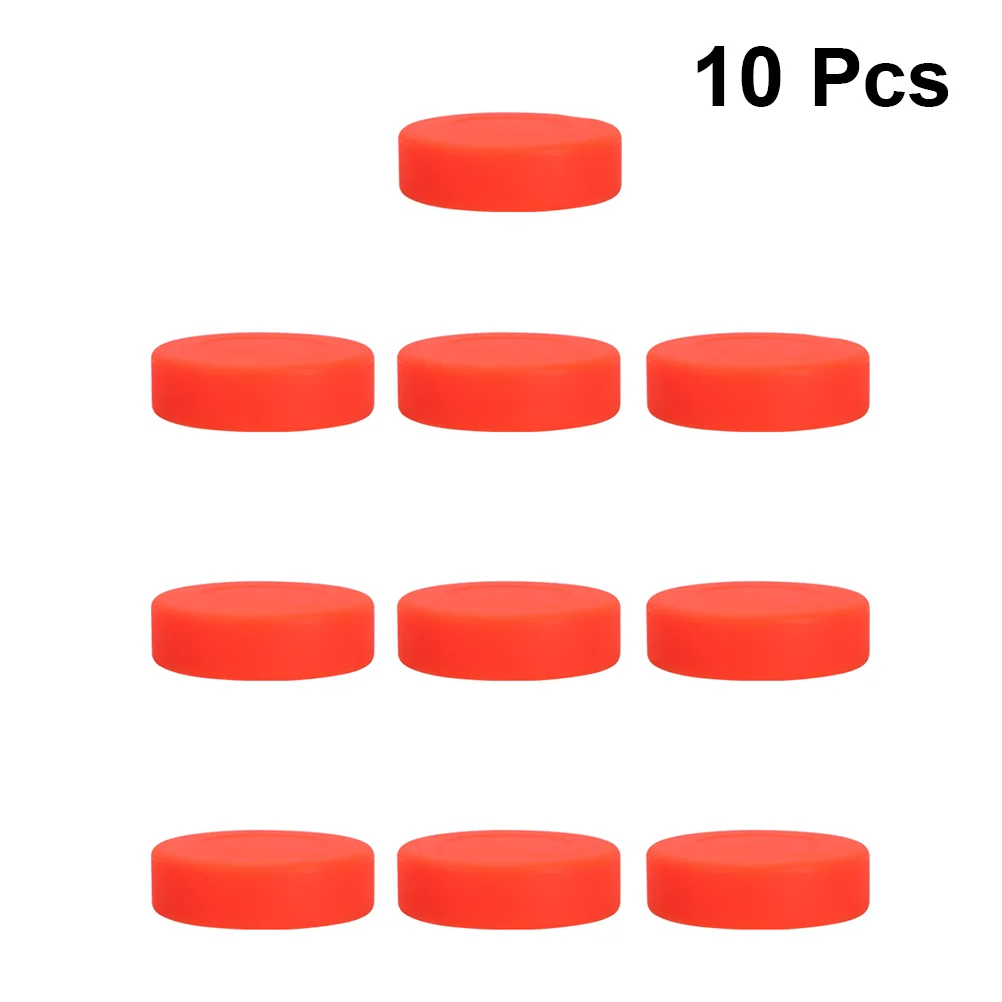 10 Pcs Ice Hockey PVC Ball Bounce Pucks for Game Standard Adjustable Rubber Accessory Balls