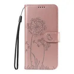 Dandelion Design Leren Wallet Flip Telefoonhoesje