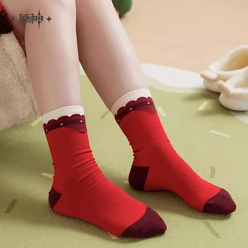 

Pre Sale miHoYo Official Genshin Impact Klee Theme Impression Series Mid-calf Sock Set 3 Pairs Knitwear Fashion Cosplay Gifts