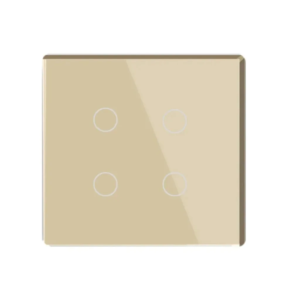 Shawader 4x4 Brazil Tuya WiFi Smart Switch,AC110-220V Touch Sensor Panel 4/6/8Gang Light Switch APP 