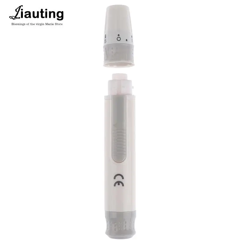 Adjustable Depth Blood Sampling Glucose Test Pen Blood Sample Pen Lancet Lancing Device 1pcs blood lancet pen For Diabetics Collect