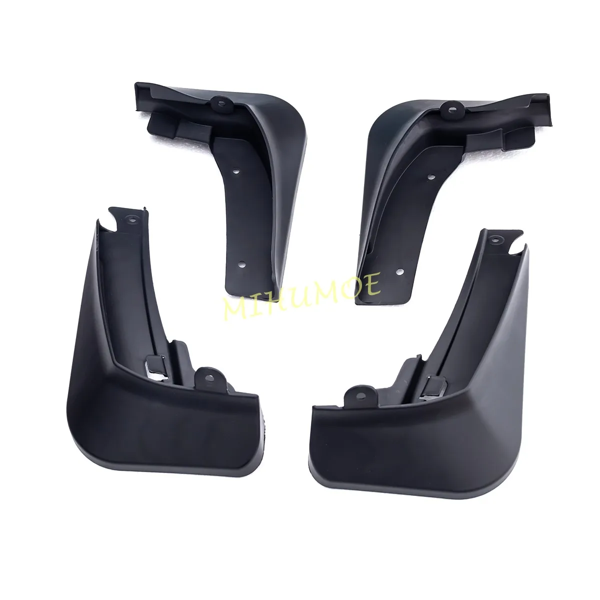 4 stuks spatlappen voor Nissan Qashqai 2023~2024, spatlappen spatlappen stofdicht anti-botsing voor- en achterauto spatlappen beschermer