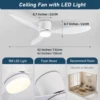 Modern Ceiling Fan with LED Light, DC Motor, Large Air Volume, Remote Control for Kitchen, Bedroom, Dining Room, Patio 5