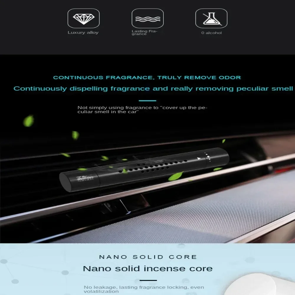 Car Air Vent Aromatherapy Perfume Fragrance Diffuser Scent Long-Lasting 6 Styles Refillable Air Freshener Clip For Auto Interior