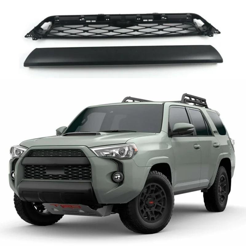 

Front Grille Bumper Grill Fit For 4Runner PRO 2020-2021 With Amber Light Dropshipping Ship From USA