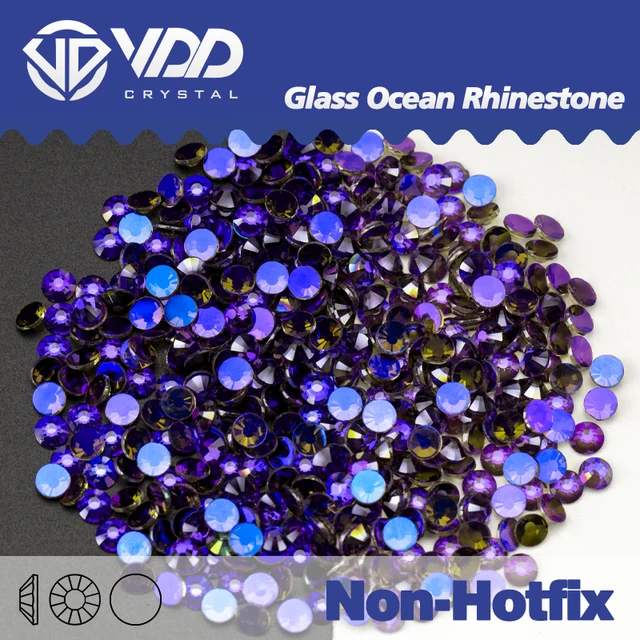 Nks Rhinestones Glass Gems And Crystals Diy Decorative Trimmings With  Rhinestones Ss4 Ss40 Round Glitter Hot Fix Crystals - Rhinestones -  AliExpress