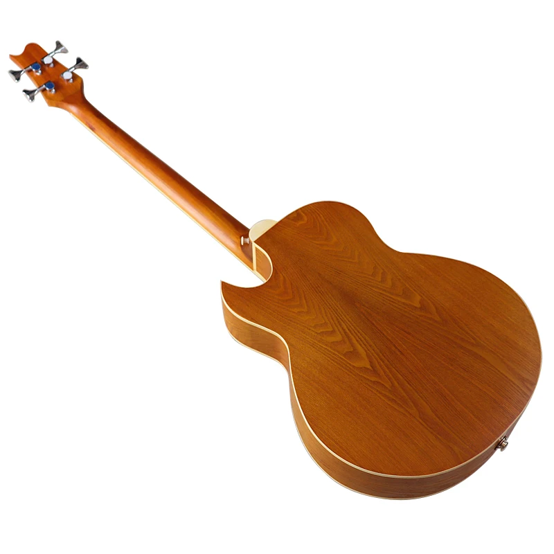 4 Strings Electric Acoustic Bass Guitar 43 Inch Ashwood Body Cutaway Design With EQ Bag