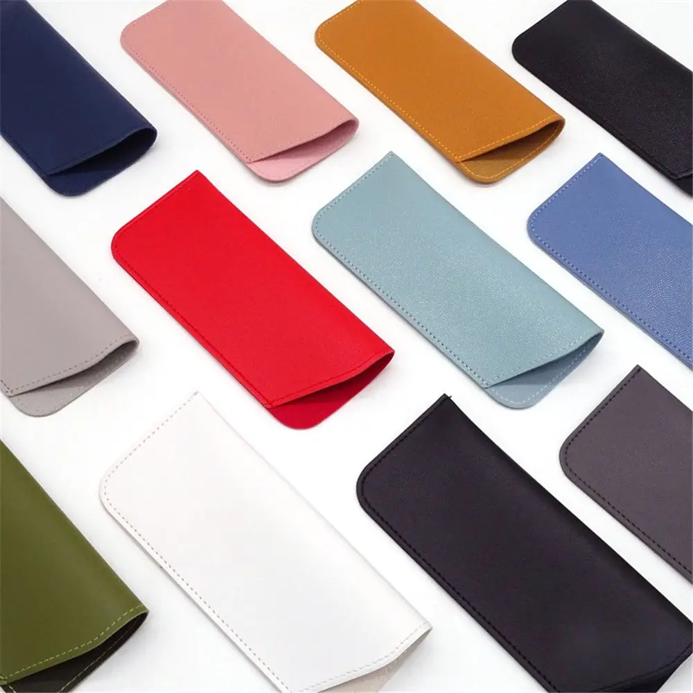 

Soft PU Leather Glasses Bag Portable Sun Glasses Case Reading Eyeglasses Pouch Waterproof Protector Sleeve Eyewear Storage Bags
