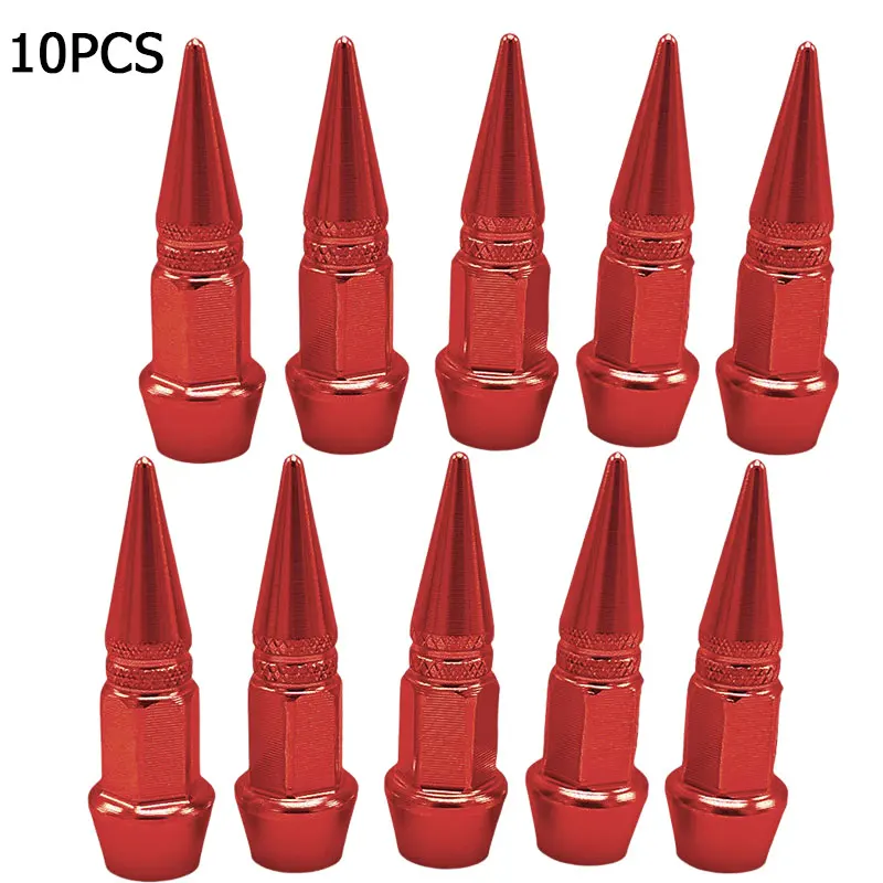 10 Tappi Per Valvole Pneumatici Auto - Nero Con Guarnizione In Gomma - Per Bici, Moto, Auto - Foto 7