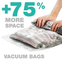 No Need Pump Vacuum Storage Bags Large Capacity Clothes Organize Bag Space Saver Home Comforters Blankets Compression Pounches 2