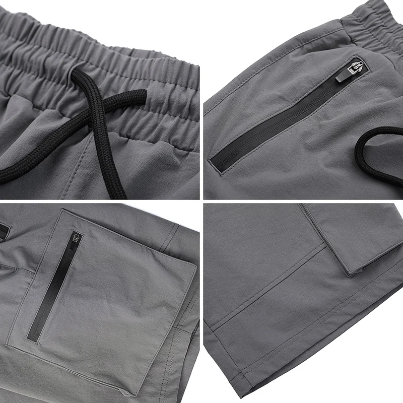 Men's Drawstring Athletic Shorts Summer Lightweight Board Trunk Beach Shorts Stretch Casual Running Workout Shorts US/ EU Size 6