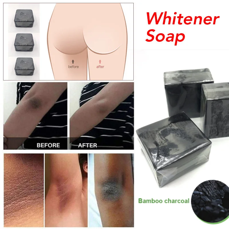 Bamboo Charcoal Handmade Soap Skin Moisturizing Deep Cleansing Oil Control Blackhead Remover Face Wash Hair Bath Skin Care 100g 6
