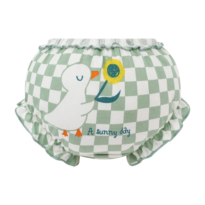 3 Piece/Lot Baby Girl 100%Cotton Panties Kids Infant Newborn Bow Underpants Wear Outside Fashion Shorts For Children Soft Briefs