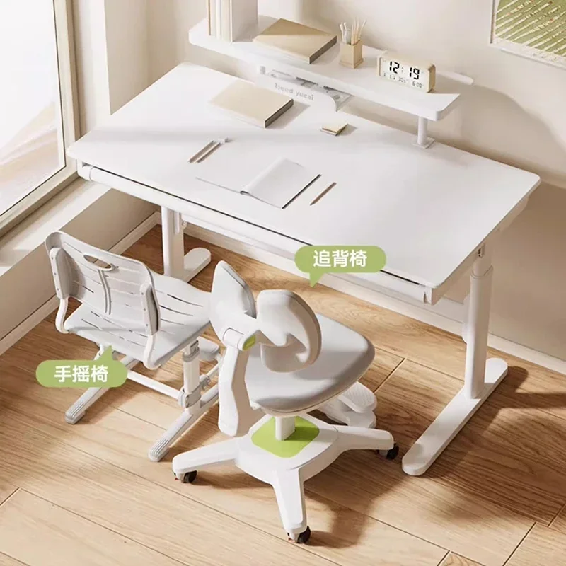 Children Desk Set Chair School Furniture Table Tables Student Kids Children's Study Room Supplies Classroom Small Childs