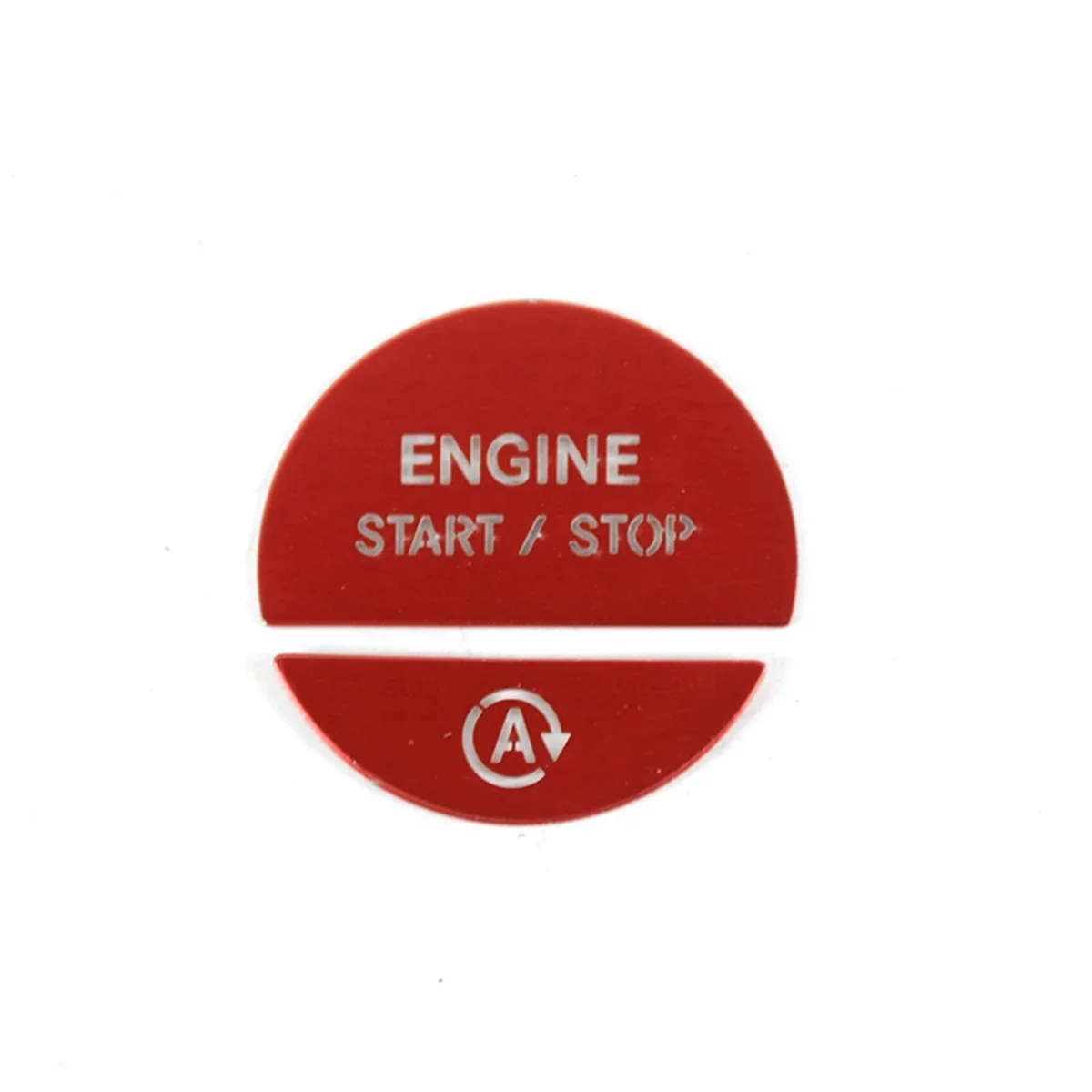 Auto Interior Engine One Start Stop Key Button Sticker Per Mercedes-Benz C E Glc-Class W206 W214 X254 2022-2024 Rosso