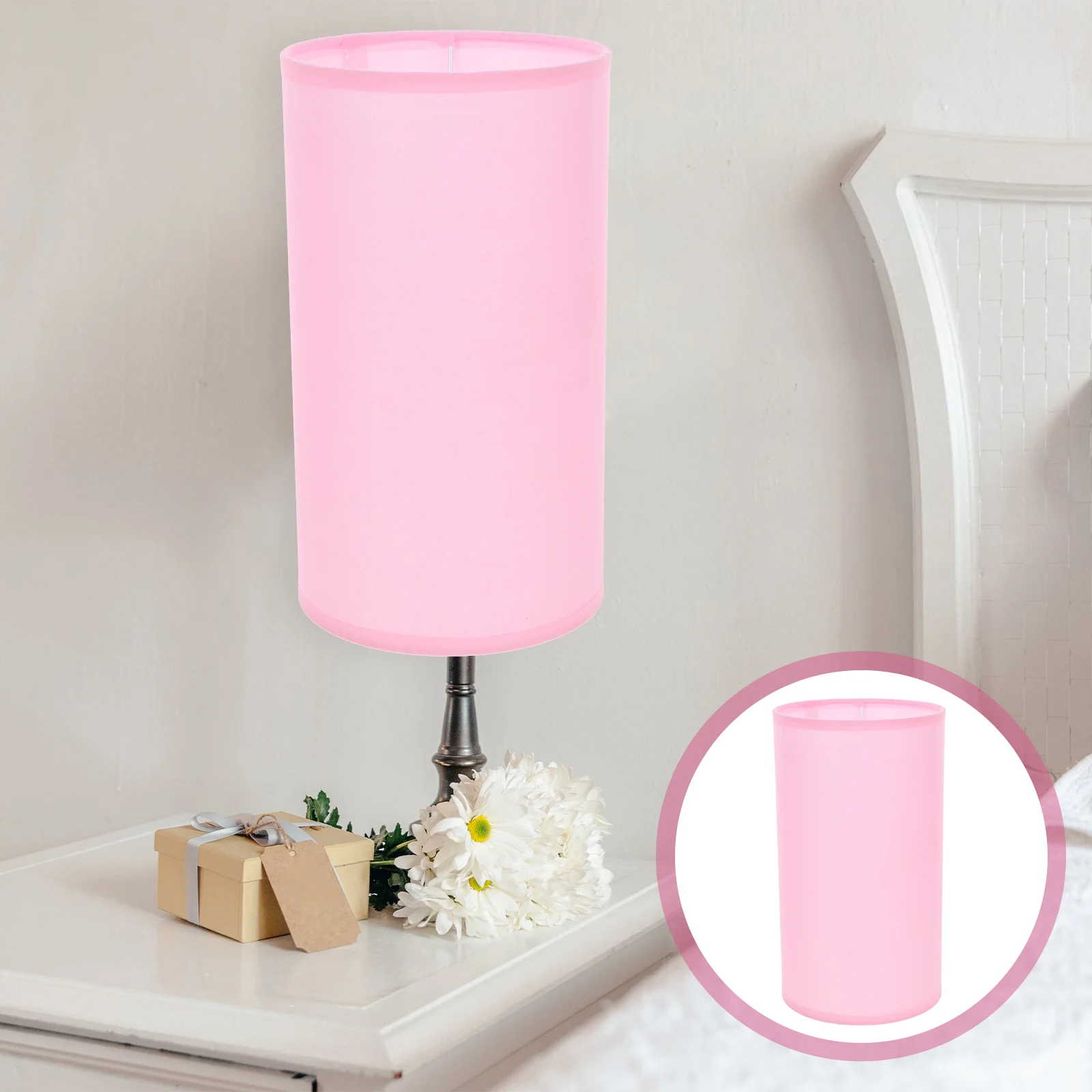 

Fabric Lampshade Decorative Desk Cover Floor Lampshades Table Cloth Bedroom Replacement
