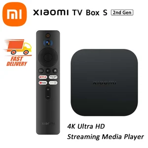 ТВ-приставка Xiaomi Mi TV Box S 2-го поколения 4K Ultra HD BT5.2 2 ГБ 8 ГБ Dolby Vision HDR10 + Google Assistant Smart Mi Box S Player