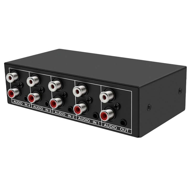 RCA AUX Audio Switcher 4 In 1 Out 3.5Mm