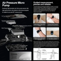Nouvelle montre connectée 2026 avec pompe à air améliorée, mesure précise de la tension artérielle, ECG+HRV, lipides, acide urique, diagnostic IA, NFC 3