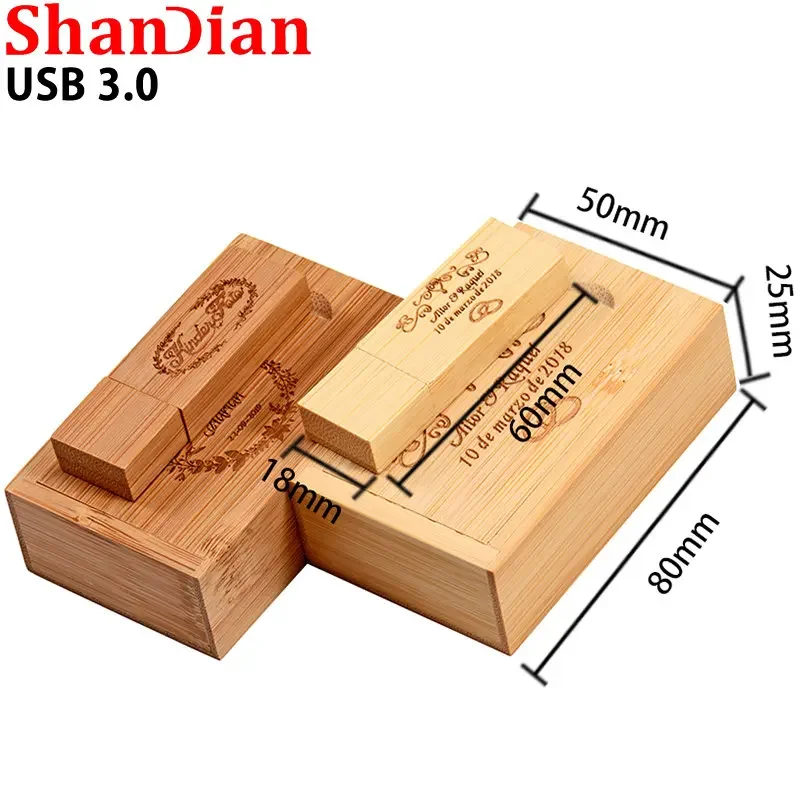 High Speed Wedding Gift USB 3.0 Flash Drive Free Pen Drive Photography Box Memory Stick 64GB/32GB/16GB/8GB/4GB U Disk usb flash drive flash drive